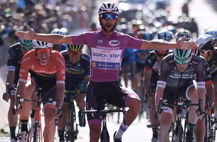 Tappa 13 vittoria di Gaviria